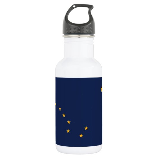 Bouteille D'eau Drapeau de l'État d'Alaska (Devant)