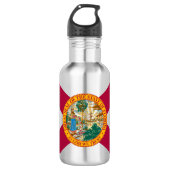 Bouteille D'eau Drapeau de l'État de Floride (Devant)