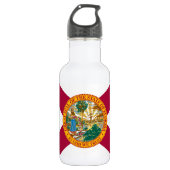 Bouteille D'eau Drapeau de l'État de Floride (Devant)