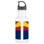 Bouteille D'eau Drapeau de l'État de l'Arizona (Dos)