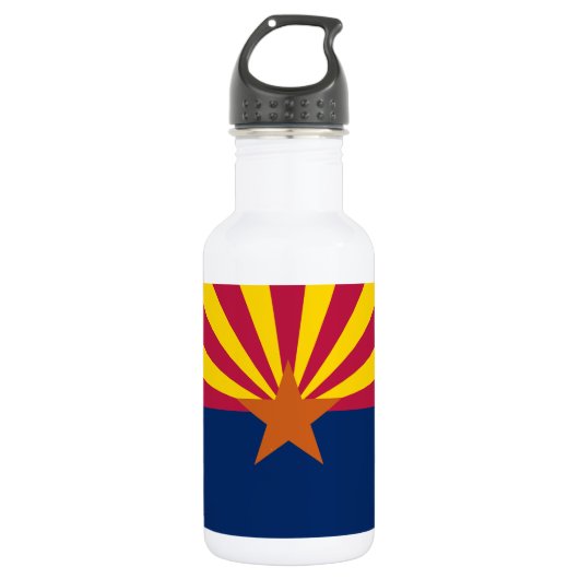 Bouteille D'eau Drapeau de l'État de l'Arizona (Devant)