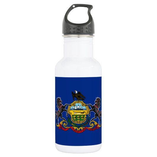 Bouteille D'eau Drapeau de l'État de Pennsylvanie (Devant)