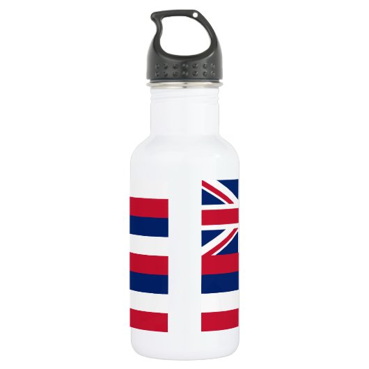 Bouteille D'eau Drapeau de l'État d'Hawaï (Dos)