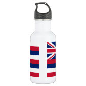 Bouteille D'eau Drapeau de l'État d'Hawaii (Dos)
