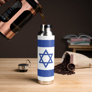 Bouteille D'eau Drapeau de l'État d'Israël Étoile de David Judaïsm