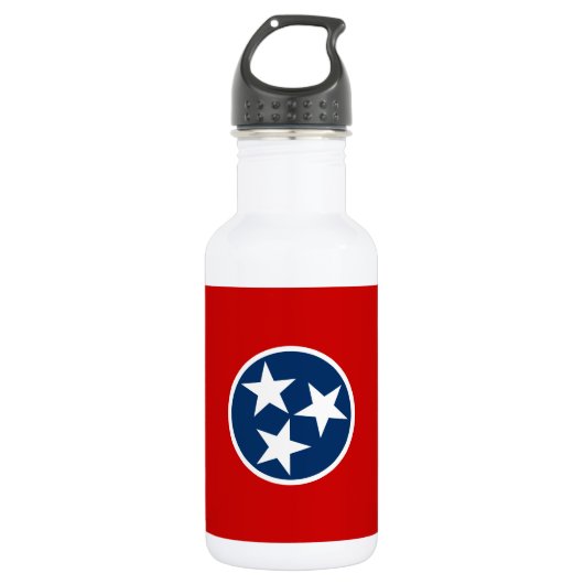 Bouteille D'eau Drapeau de l'État du Tennessee (Devant)