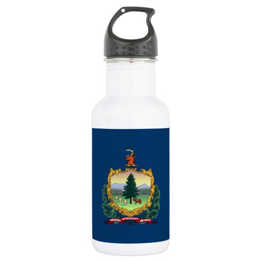 Bouteille D'eau Drapeau de l'État du Vermont (Devant)
