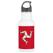 Bouteille D'eau Drapeau de l'île de Man (Devant)