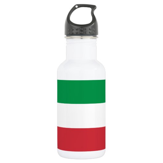 Bouteille D'eau Drapeau de l'Italie (Devant)