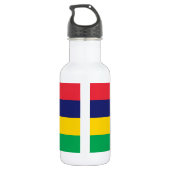Bouteille D'eau Drapeau de Maurice (Dos)