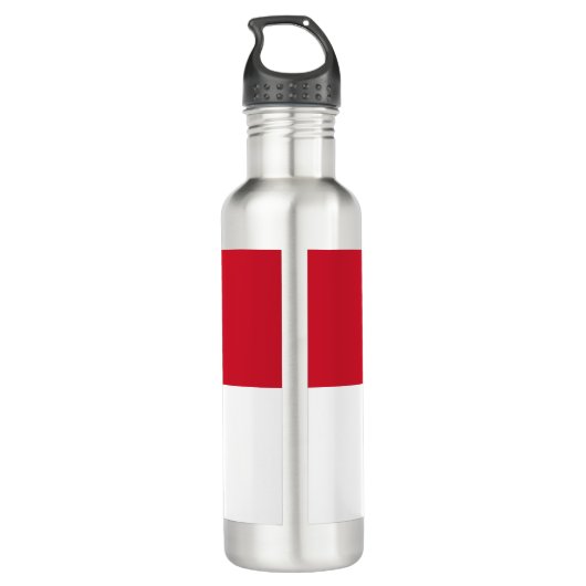 Bouteille D'eau Drapeau de Monaco (Dos)