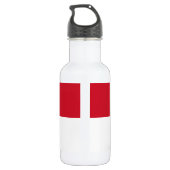 Bouteille D'eau Drapeau de Monaco (Dos)