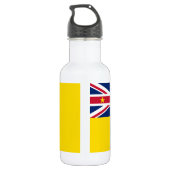 Bouteille D'eau Drapeau de Niue (Dos)