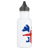 Bouteille D'eau Drapeau de pays de l'Islande (Gauche)