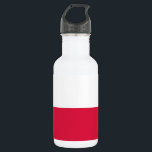 Bouteille D'eau Drapeau de Pologne<br><div class="desc">Drapeau patriotique de Pologne.</div>
