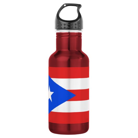 Bouteille D'eau Drapeau de Porto Rico (Devant)