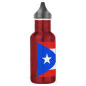 Bouteille D'eau Drapeau de Porto Rico (Gauche)