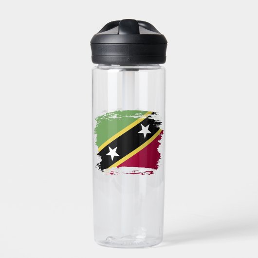 Bouteille D'eau Drapeau de Saint-Kitts-et-Nevis (Extérieur)