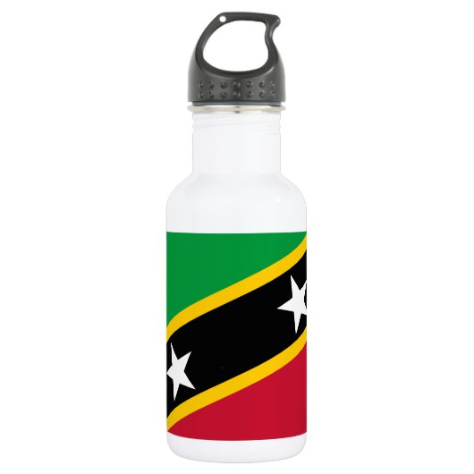 Bouteille D'eau Drapeau de Saint-Kitts-et-Nevis (Devant)