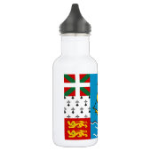 Bouteille D'eau Drapeau de Saint-Pierre-et-Miquelon (Gauche)