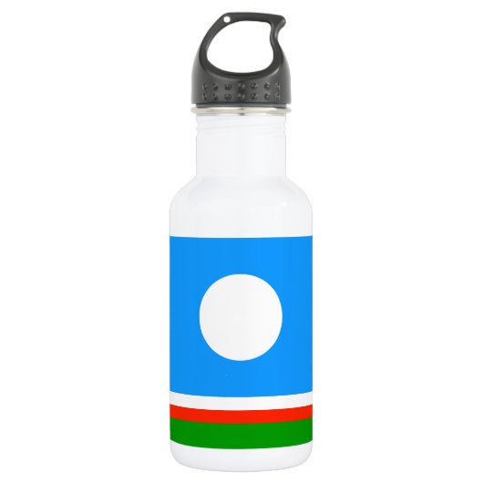 Bouteille D'eau Drapeau de Sakha (Devant)