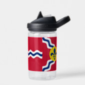 Bouteille D'eau Drapeau de St. Louis, Missouri Water Bottle (Gauche)