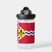 Bouteille D'eau Drapeau de St. Louis, Missouri Water Bottle (Avant)