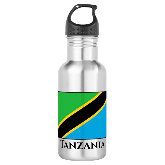 Bouteille D'eau Drapeau de Tanzanie (Devant)