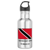 Bouteille D'eau Drapeau de Trinité-et-Tobago (Devant)