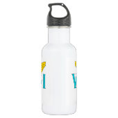 Bouteille D'eau Drapeau des îles Vierges Liberty Botté (Dos)