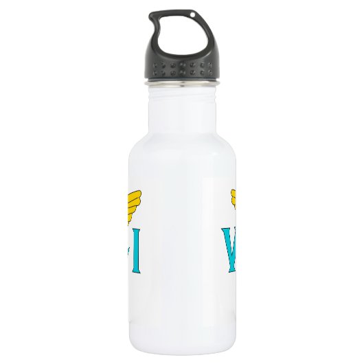 Bouteille D'eau Drapeau des îles Vierges Liberty Botté (Dos)