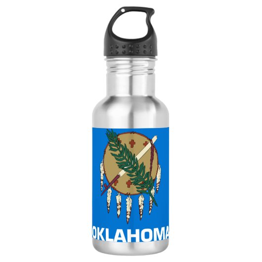 Bouteille D'eau Drapeau d'État de l'Oklahoma (Devant)