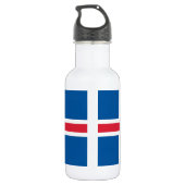 Bouteille D'eau Drapeau d'Islande (Dos)