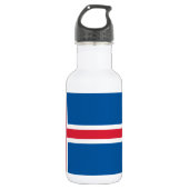Bouteille D'eau Drapeau d'Islande (Devant)