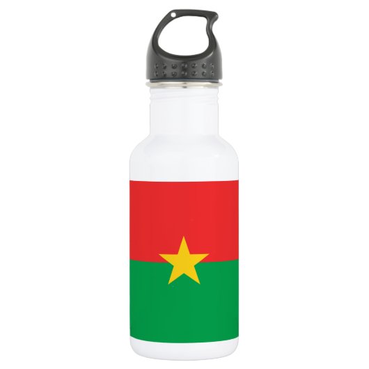 Bouteille D'eau Drapeau du Burkina Faso patriotique (Devant)