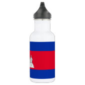 Bouteille D'eau Drapeau du Cambodge patriotique (Droite)