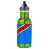 Bouteille D'eau Drapeau du Congo Kinshasa (Droite)