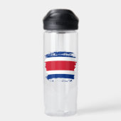 Bouteille D'eau Drapeau du Costa Rica (Arrière)