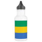 Bouteille D'eau Drapeau du Gabon (Gauche)
