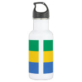 Bouteille D'eau Drapeau du Gabon (Dos)