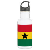 Bouteille D'eau Drapeau du Ghana (Devant)