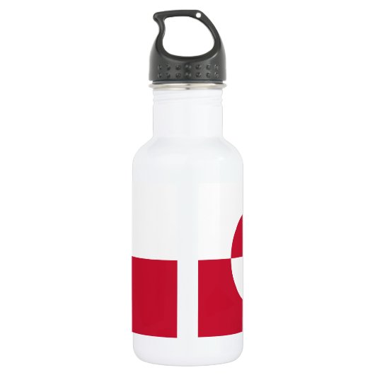Bouteille D'eau Drapeau du Groenland (Dos)
