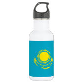 Bouteille D'eau Drapeau du Kazakhstan (Devant)
