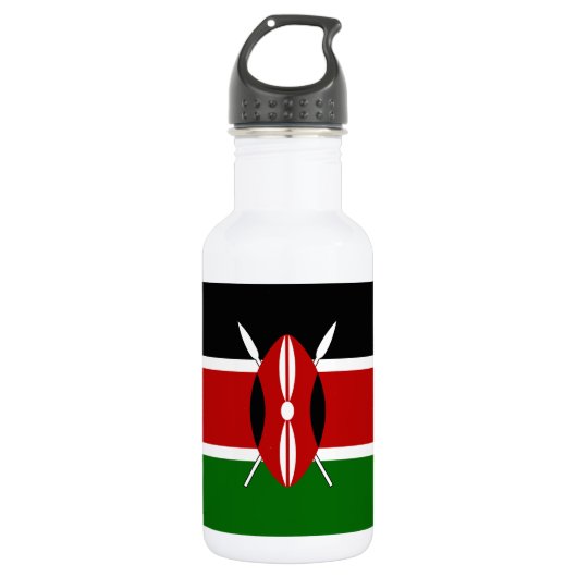 Bouteille D'eau Drapeau du Kenya (Devant)