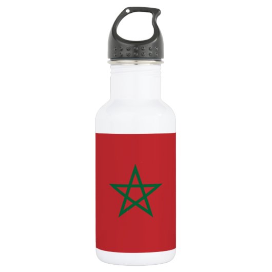 Bouteille D'eau Drapeau du Maroc (Devant)