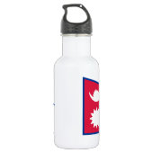 Bouteille D'eau Drapeau du Népal (Dos)