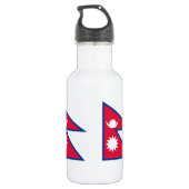 Bouteille D'eau Drapeau du Népal (Dos)