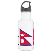Bouteille D'eau Drapeau du Népal (Devant)
