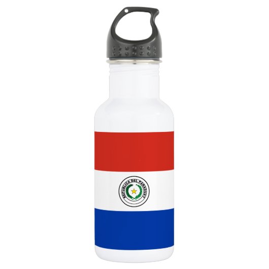 Bouteille D'eau drapeau du Paraguay (Devant)