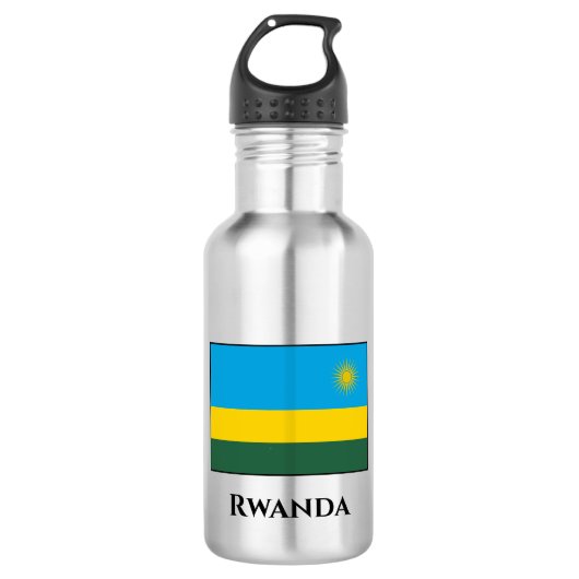 Bouteille D'eau Drapeau du Rwanda (Devant)